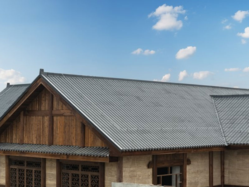 অ্যালুমিনিয়াম ম্যাগনেসিয়াম ম্যাঙ্গানিজ হুই স্টাইল অ্যান্টিক ইন্ডিগো ধাতব ছাদ টাইল