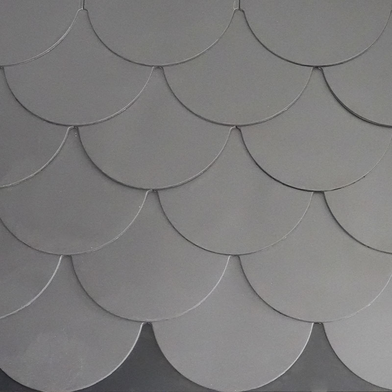 অ্যালুমিনিয়াম ম্যাগনেসিয়াম ম্যাঙ্গানিজ সংমিশ্রিত ফিশ স্কেল ধাতব ছাদ টাইল